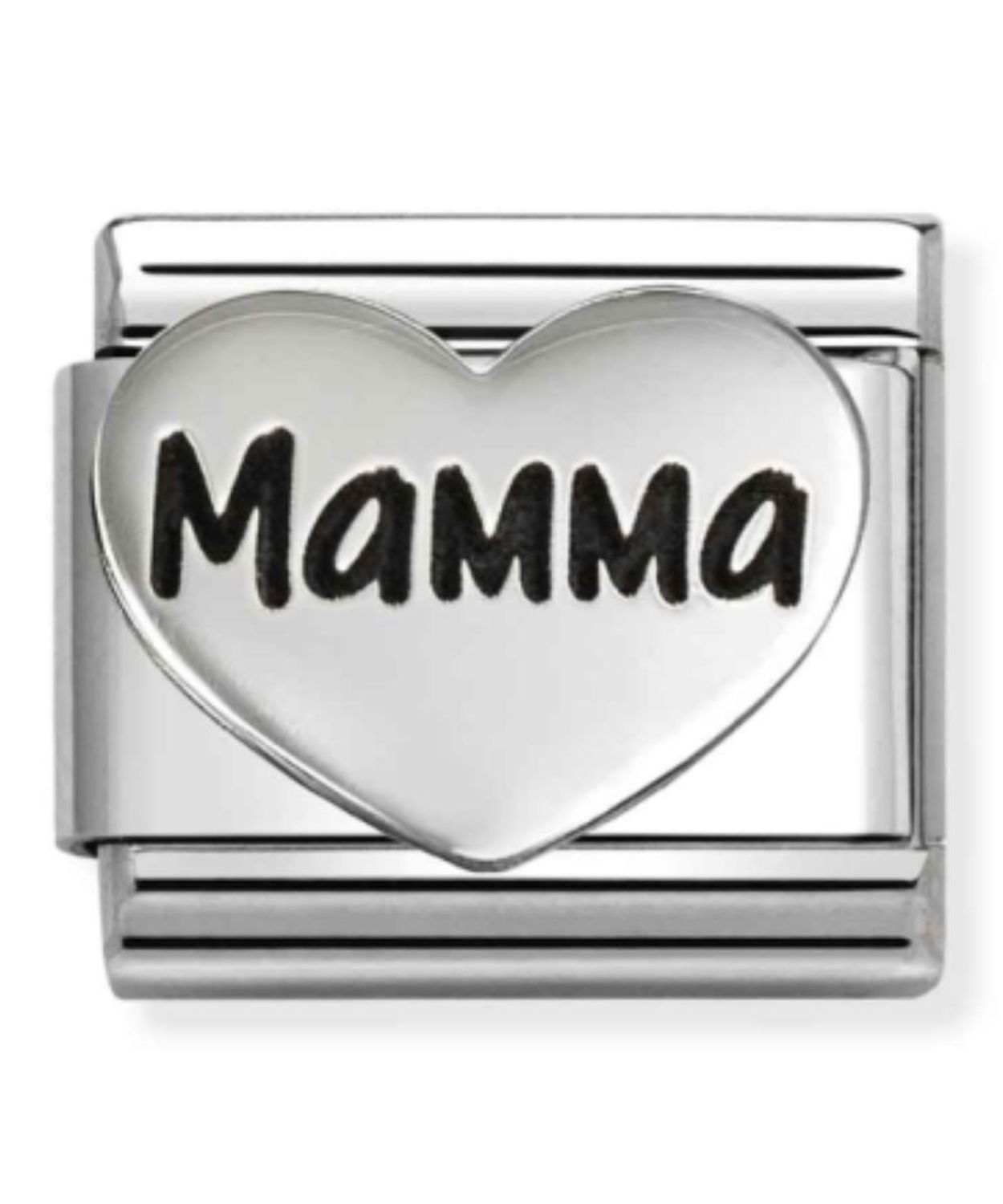 Charms Nomination Composable Silver serce z napisem mama 33011427.jpg
